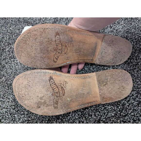 Freebird Golden Slip-on Sandals Cognac Women's 9 - Picture 5 of 7